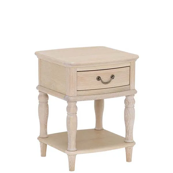 Charente Lamp Table  Chalk Oak