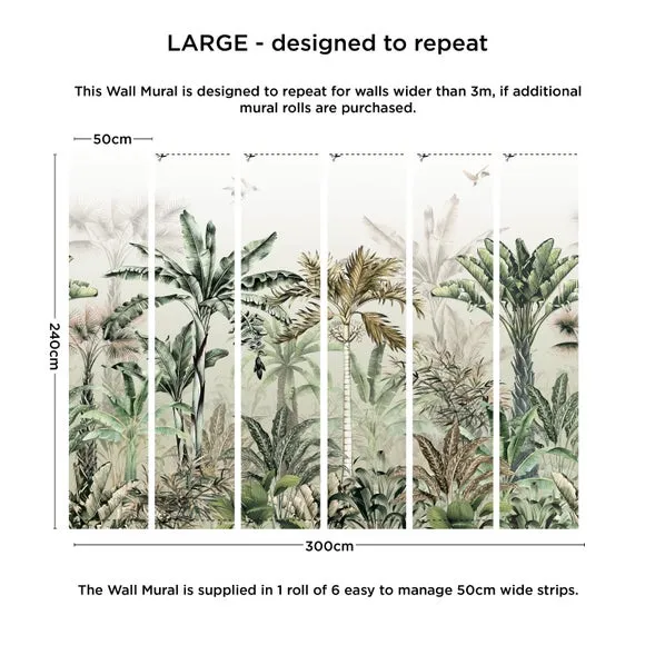Tropical Oasis Wall Mural 4