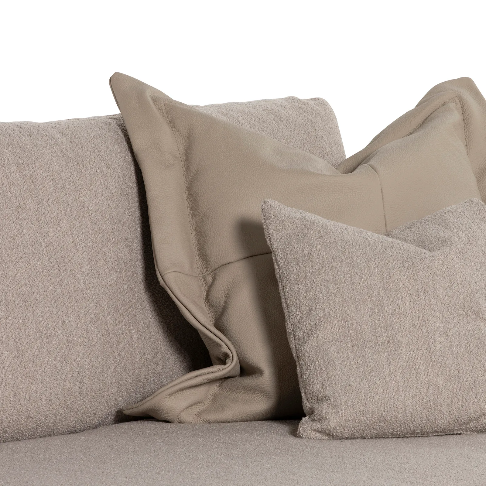 Adessa Flutter Cushion Medium 75X75Cm Leather | Barker & Stonehouse