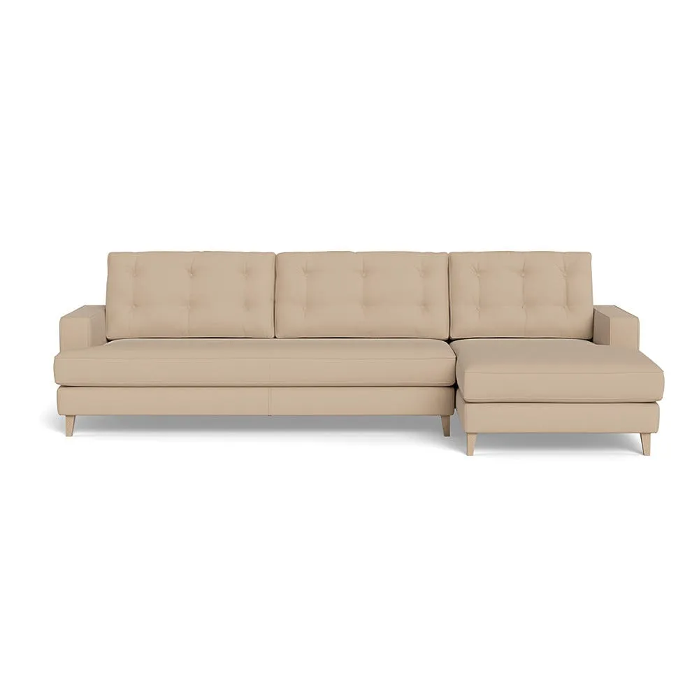 Heal's Mistral Right Hand Facing Corner Sofa Capelo Linen-Cotton Bamboo Natural Beech Feet 2