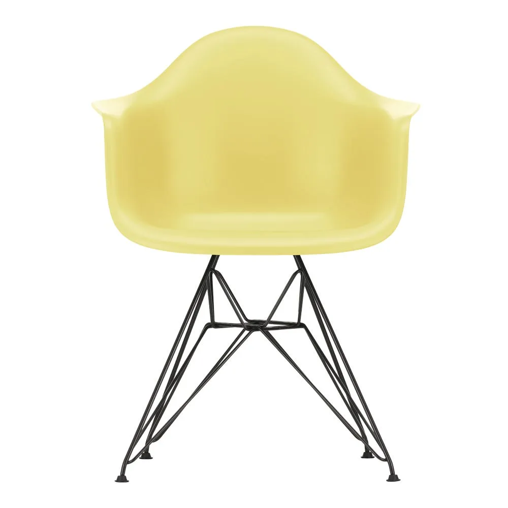 Vitra Eames DAR Armchair RE in Citron with 30 Basic Dark Powder Coated Base 05 Glides 1
