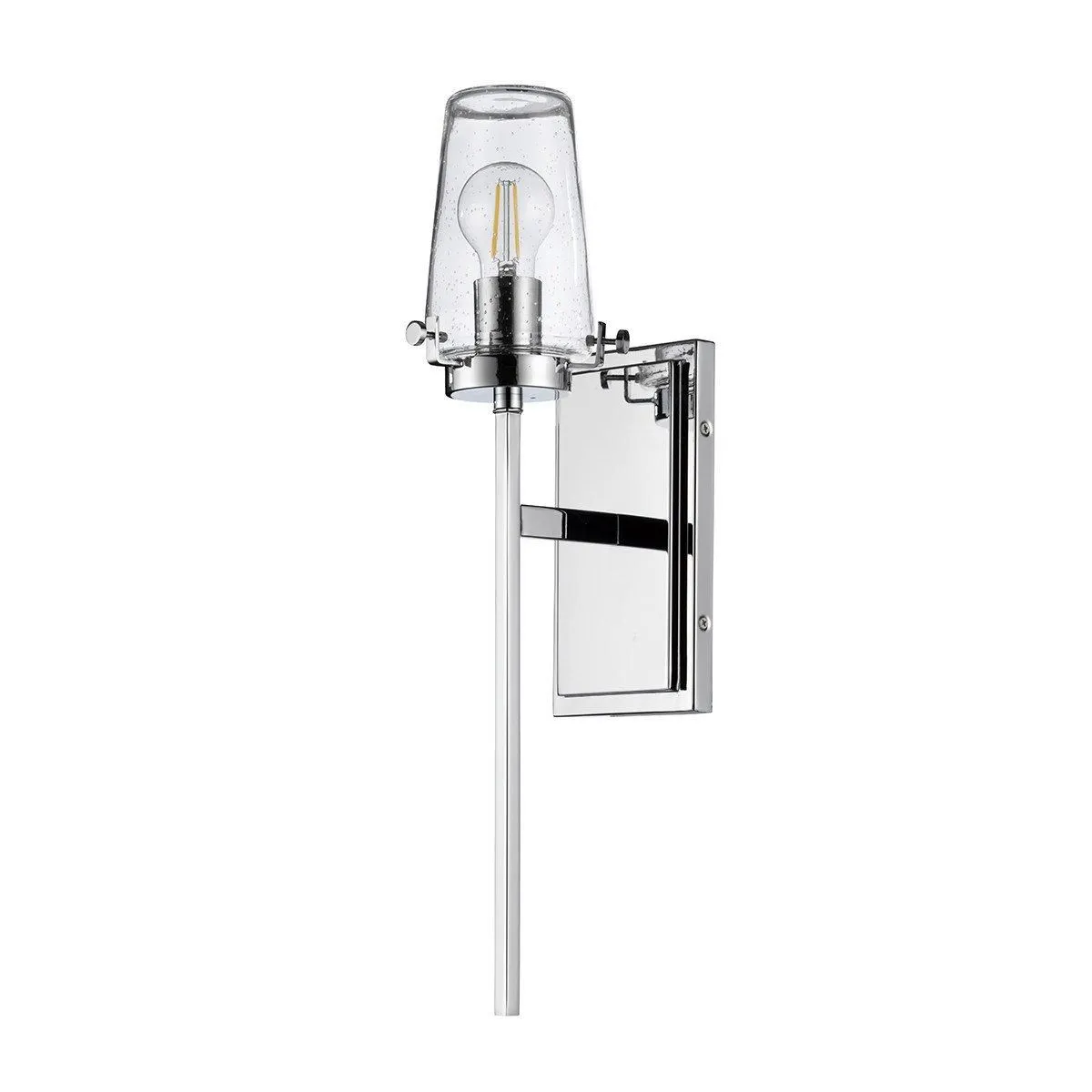 Netlighting Alton 1 Light Wall Light Chrome IP44 E27 in Grey 2