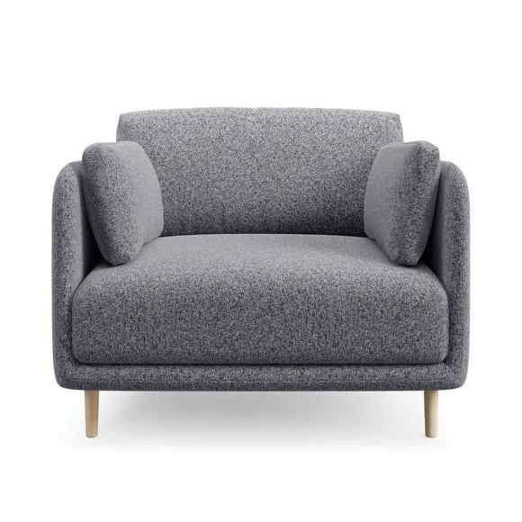 Armitage Navy Boucle Snuggle Chair 6