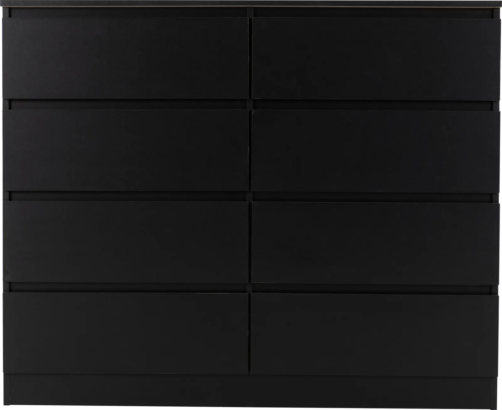 Seconique Malvern 8 Drawer Chest in Black 3