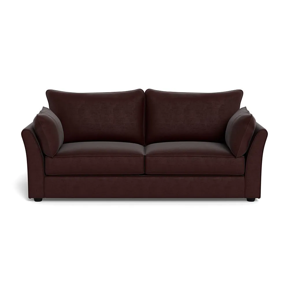 Heal's Tailor 4 Seater Sofa Smart Luxe Velvet Acorn Black Beech Feet 1