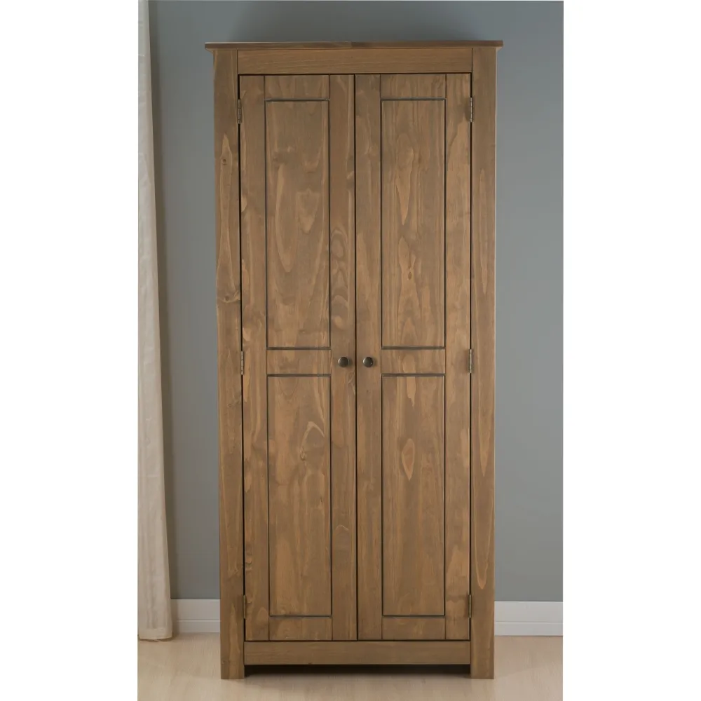 Santiago Pine 2 Door Wardrobe
