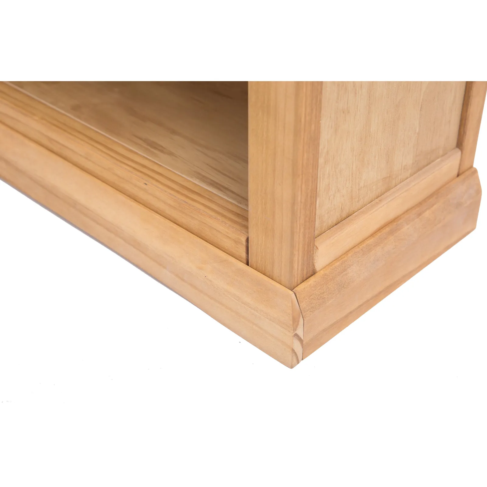 Cabinet Bits Bookcase with plinth 90x90x30cm in Light Brown 5