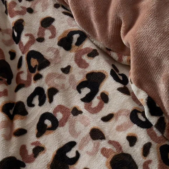 Fusion Cosy Leopard Duvet Cover & Pillowcase Set 3