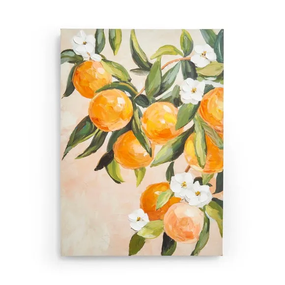 Oranges Hand Finished Canvas 3