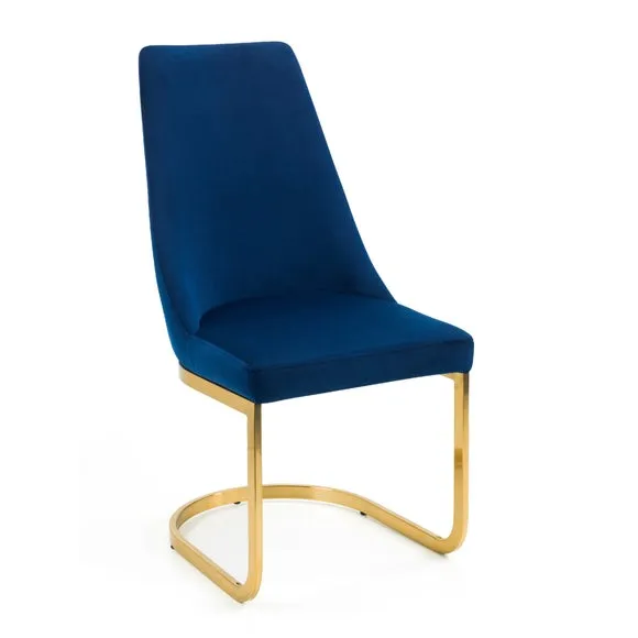 Vittoria Set of 2 Cantilever Dining Chairs, Velvet 4