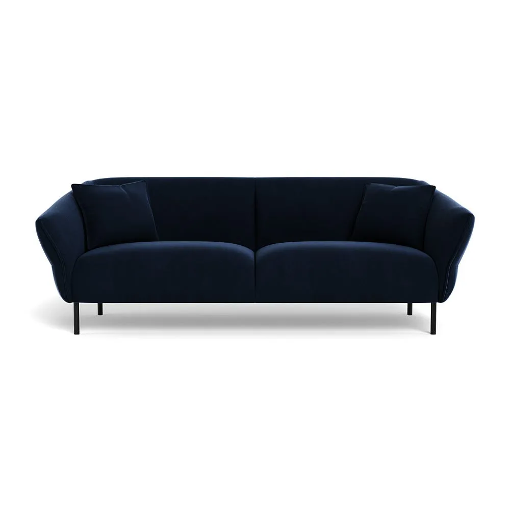 Heal's Alto 4 Seater Sofa Smart Velvet Dusk Black Feet 1