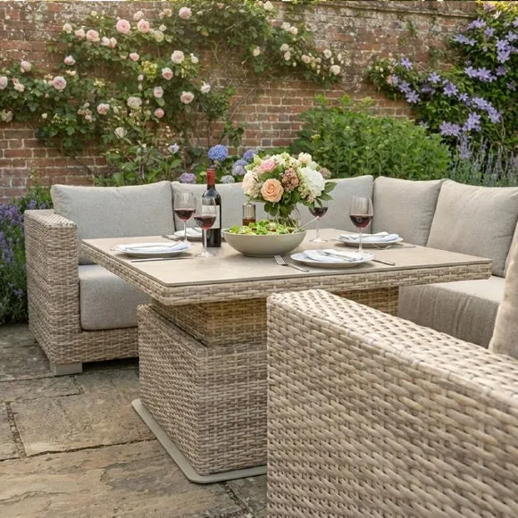 Norfolk Leisure Winslow Corner Set with Height Adjustable Table 2