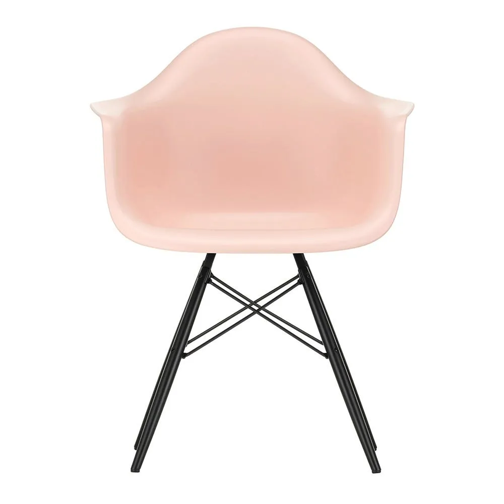 Vitra Eames DAW Armchair New Height Pale Rose Black Maple Base 2