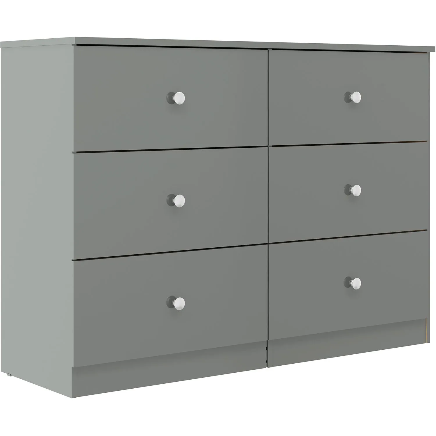 Seconique Denver 6 Drawer Chest in Grey 2