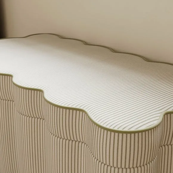 Wavie Tiny Stripe Storage Ottoman 4