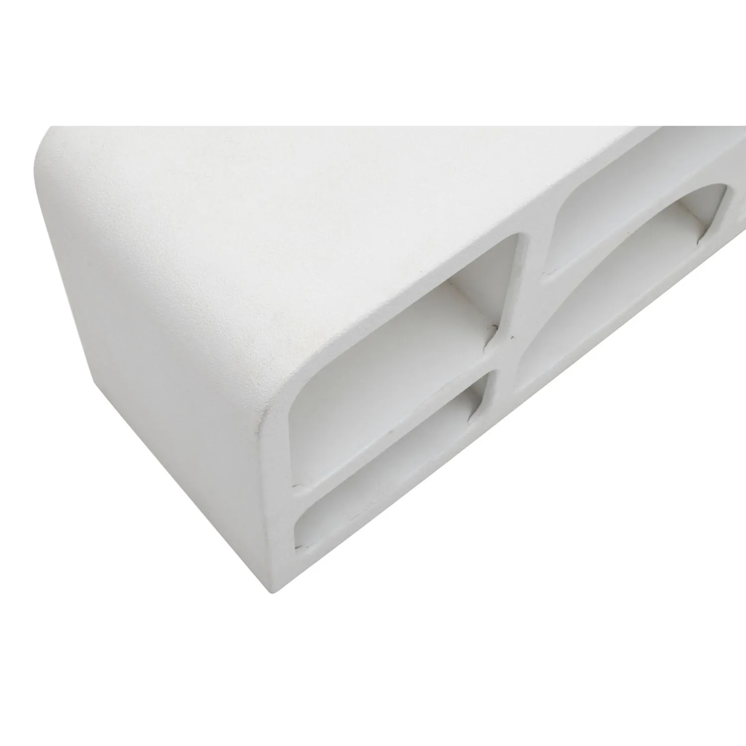 IH Design Udaipur Wood Large Tv Cabinet in White 4