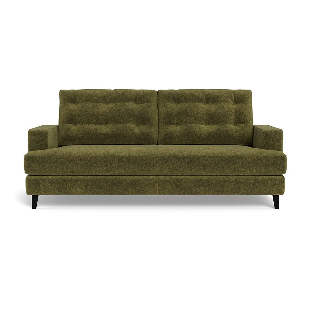 Heal's Mistral 3 Seater Sofa Boucle Velvet Wilder Black Beech Feet 2