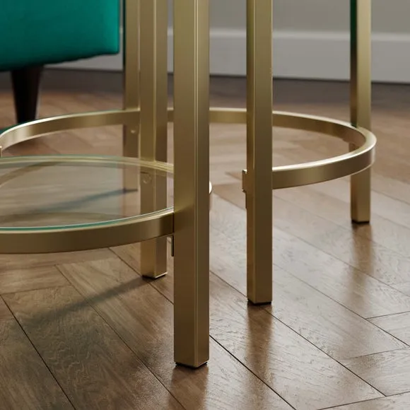 Sofia Glass Nest of Tables 5