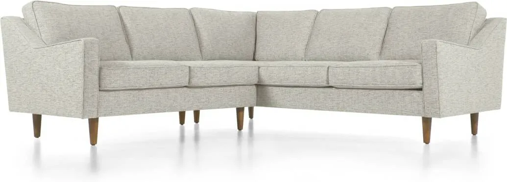 Dallas Corner Sofa, Grey Basketweave 