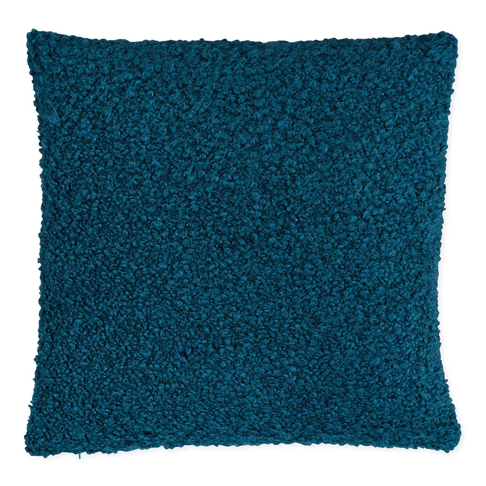 Heal's Boucle Cushion Teal 45 x 45cm 2