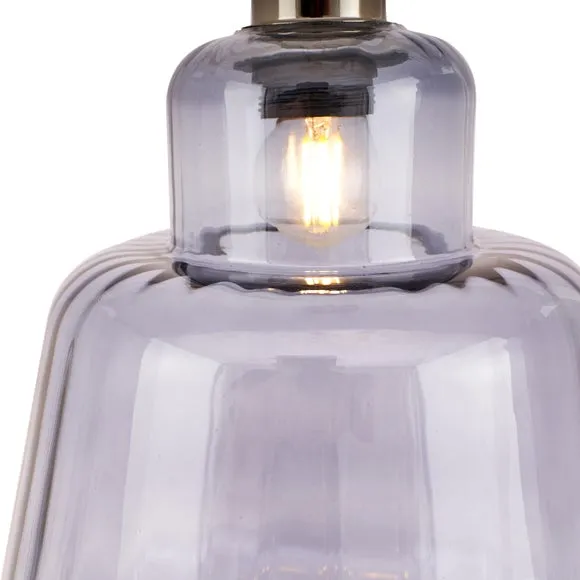 Porto Optic Glass Tapered Pendant Light 4