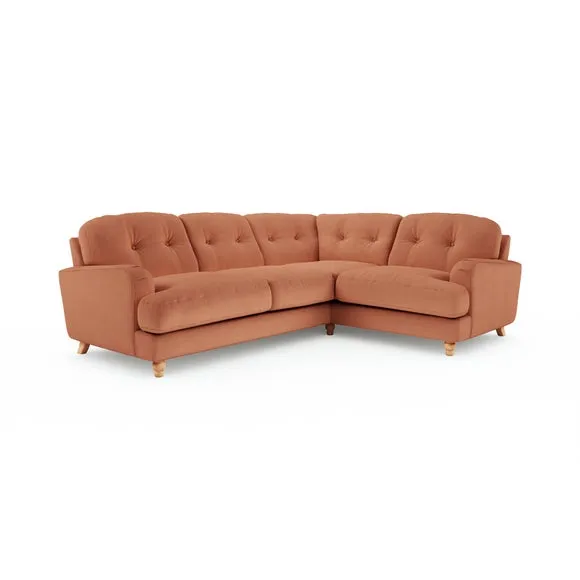 Martha Vintage Velvet Full Corner Sofa 6