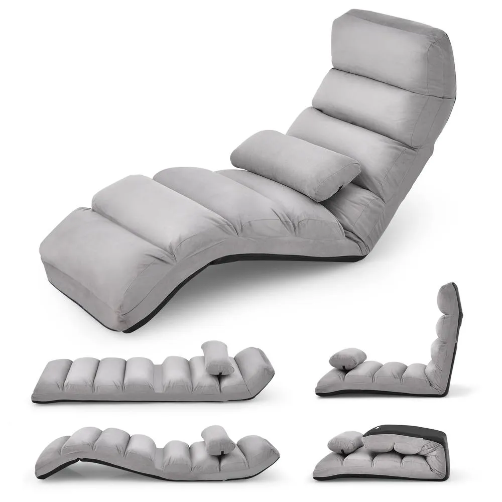 Costway Ergonomic Swivel Mesh Office Chair with Footrest in Grey 1