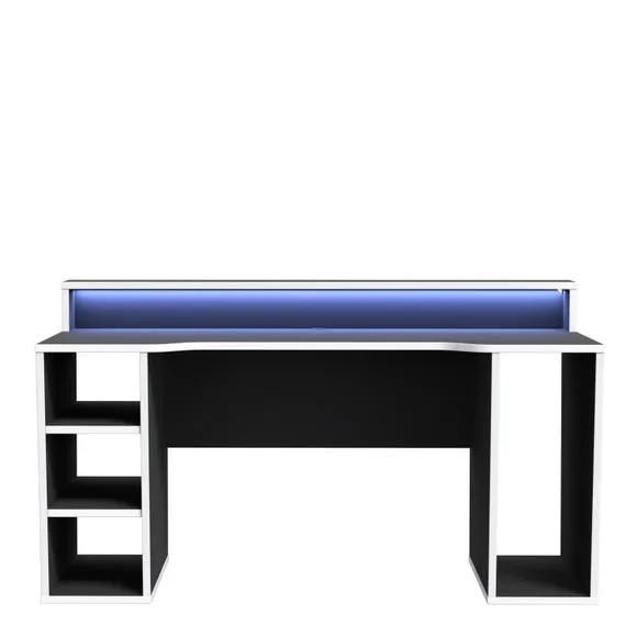Furniture To Go Tezaur Gaming Desk With White Trim 3