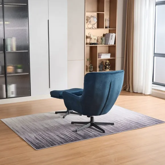 Image Furnishings Isla Swivel Recliner Chair with Footstool 4
