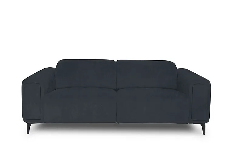 Elphaba Fabric 3 Seater Sofa with Storage Arms - Opulence Charcoal