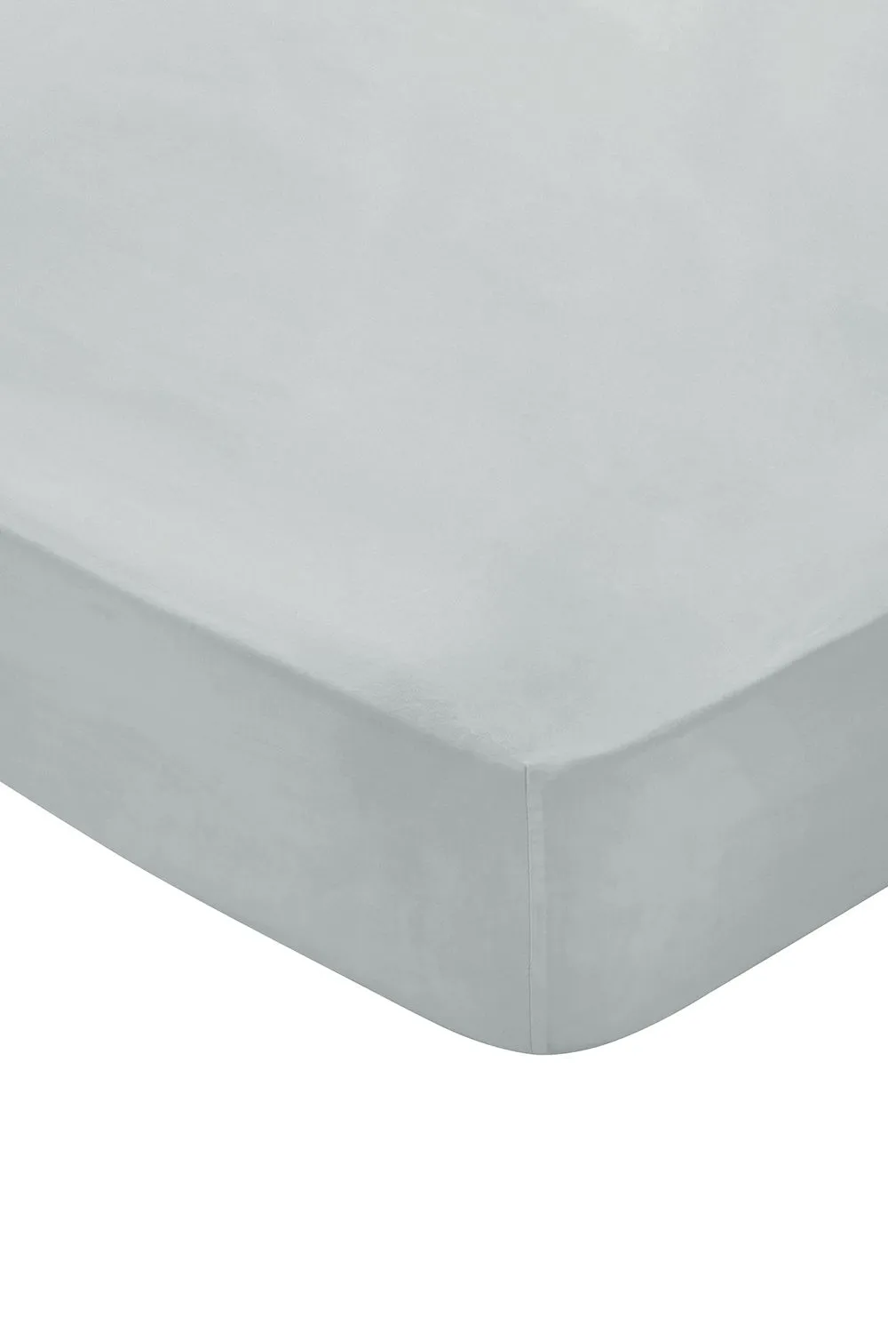 1951 'Luxury 300 Thread Count' Egyptian Cotton Fitted Sheet in Silver 1