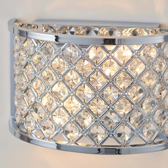 Vogue Hudson 2 Light Crystal Wall Light 2
