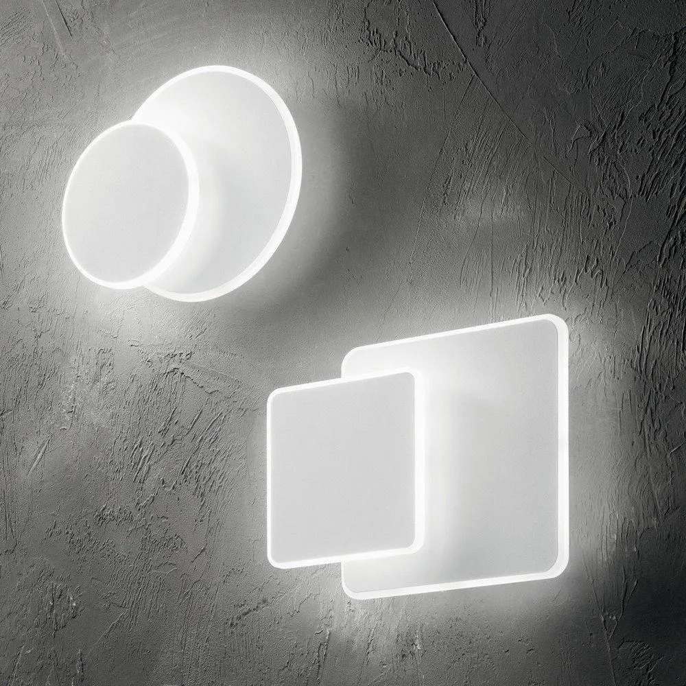 Netlighting Pouche LED Decorative Square Flush Wall Light White 3000K 2