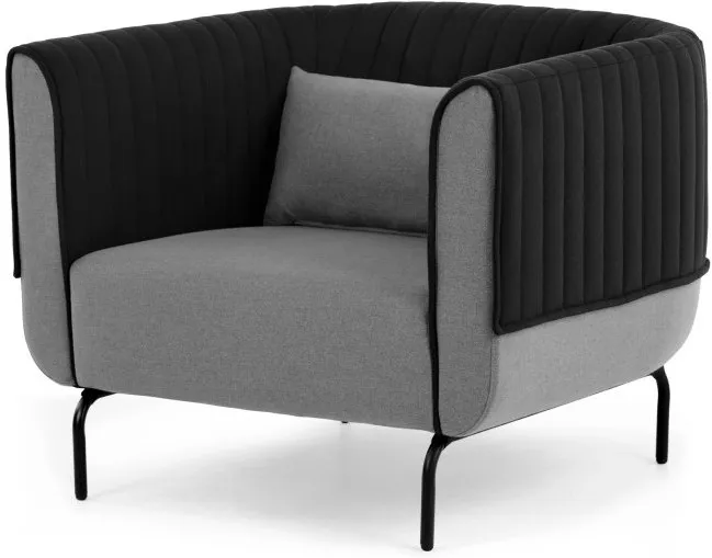 Bienno Armchair, Kestrel and Whisper Grey Wool Mix