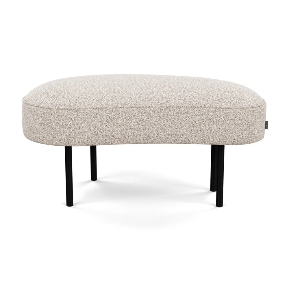 Heal's Isola Small Ottoman Loop Boucle Taupe Black Feet