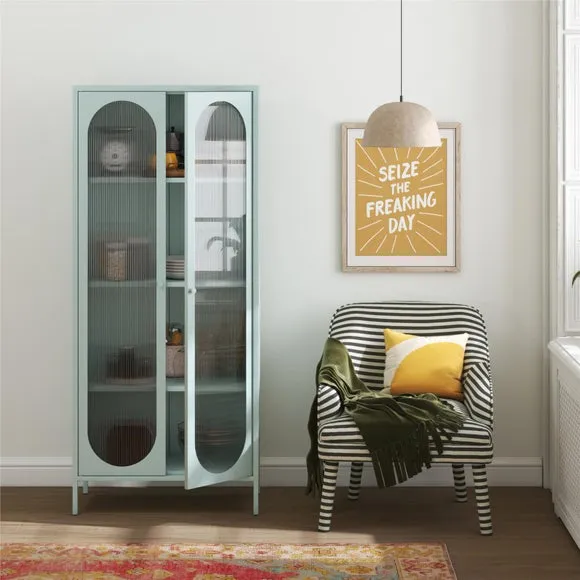 Luna Tall Fluted Sideboard, Glass 1