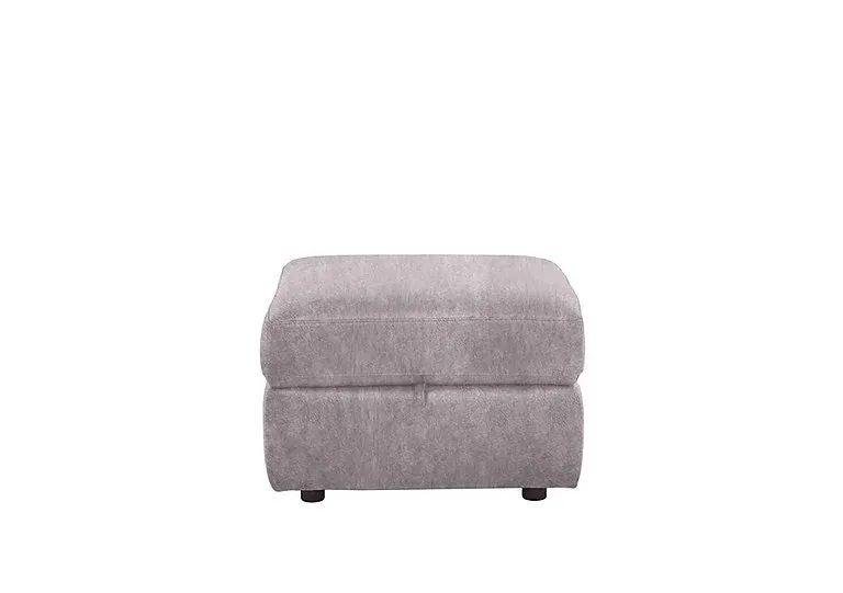Fabric Storage Footstool - Grey - Living Room Furniture - In Time for Christmas