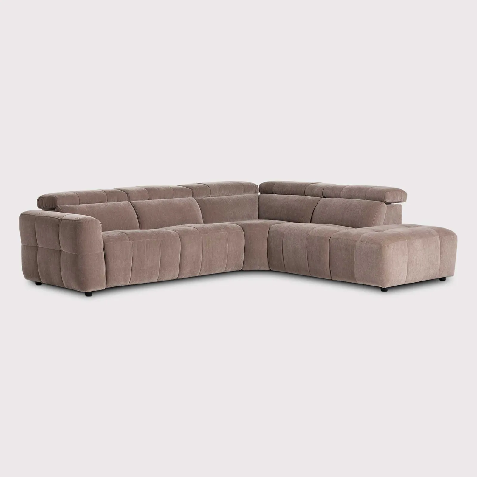 Rochester Rhf Corner Recliner Sofa, Neutral Fabric | Barker & Stonehouse