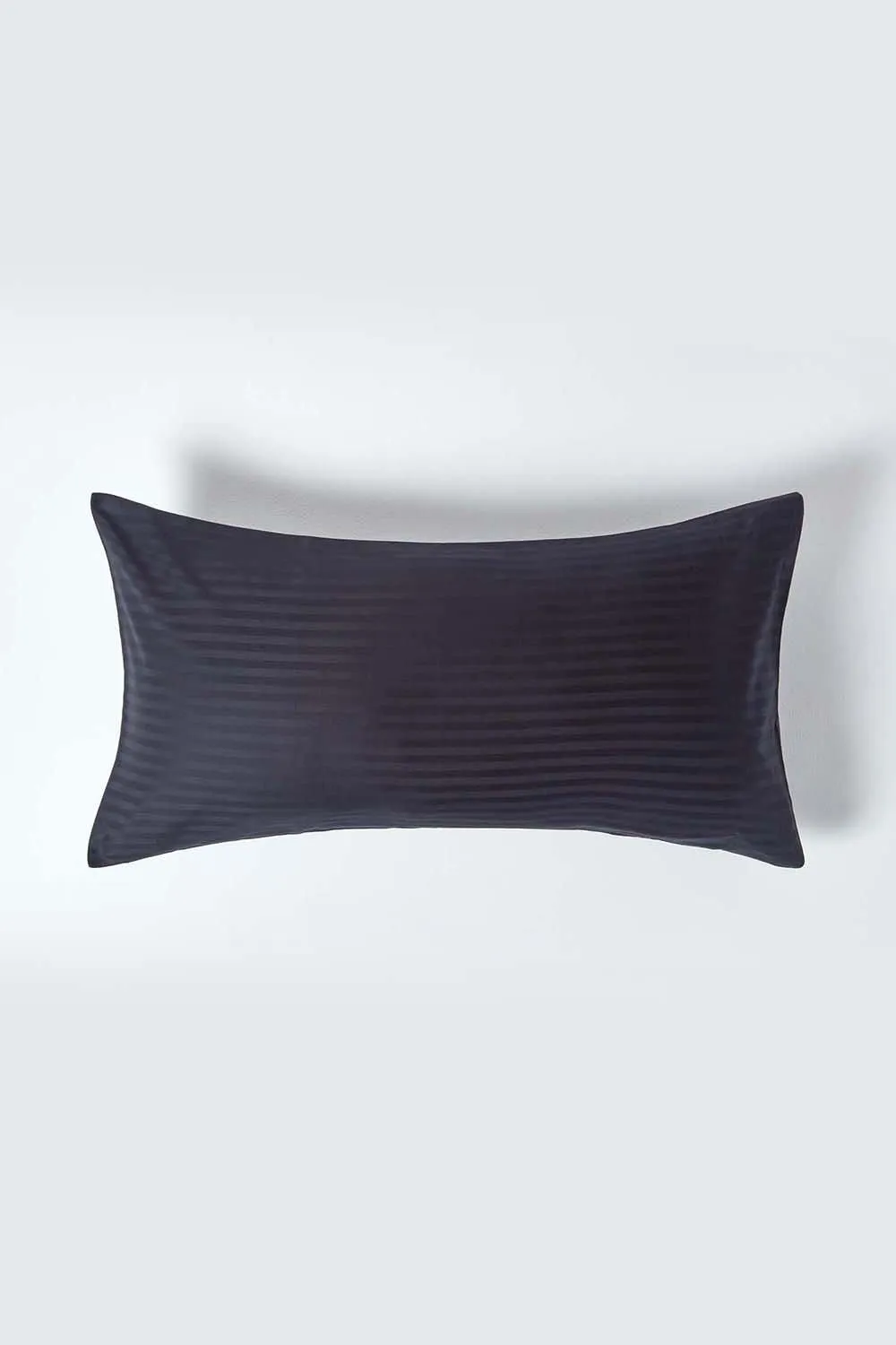 Homescapes Egyptian Cotton Ultrasoft Housewife Pillowcase 330 TC, King Size in Black