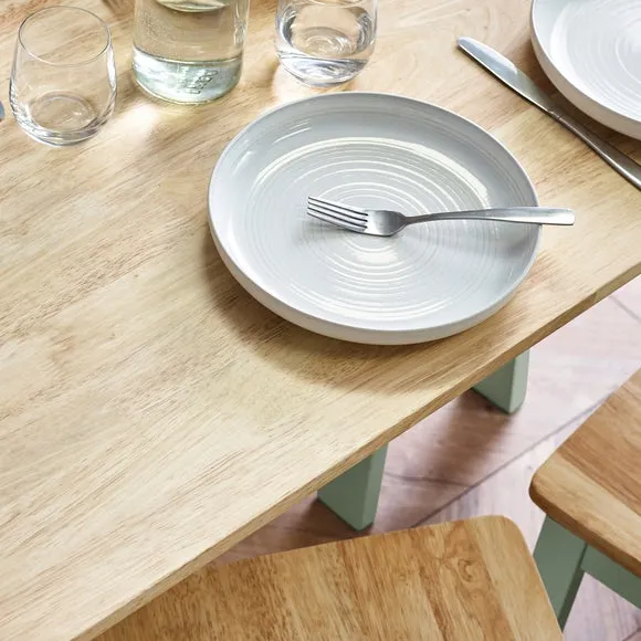 Linwood Rectangle Dining Table with 2 Dining Chairs and Bench 3