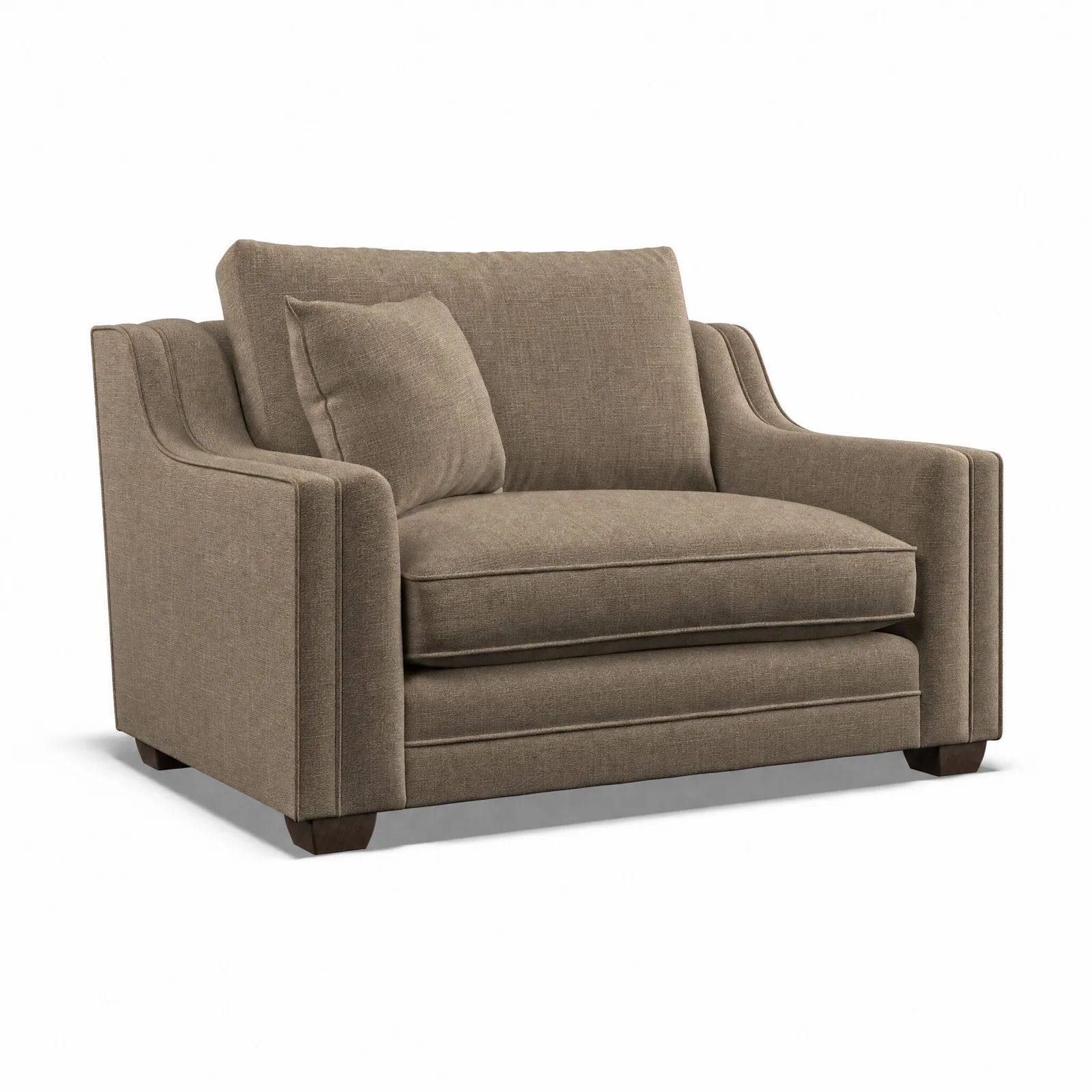Stirling Loveseat Sofa, Brown | Barker & Stonehouse 2