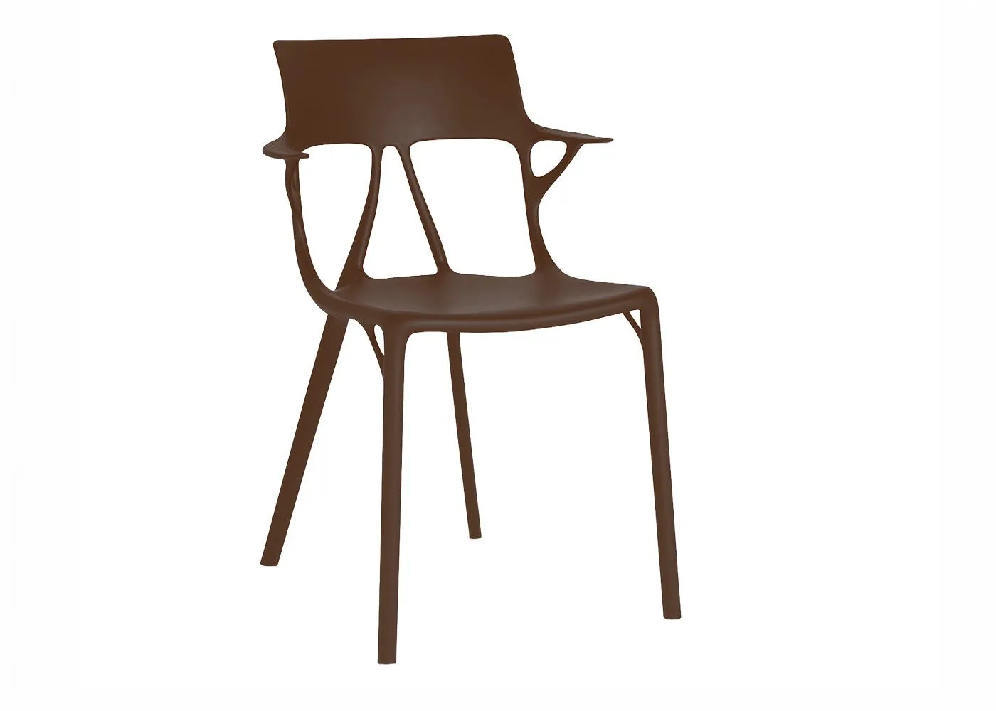 Kartell A.I. Chair Mocha Brown Set of 2