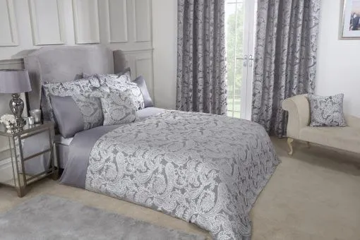 New Edge Blinds Cavendish Duvet Set in Grey