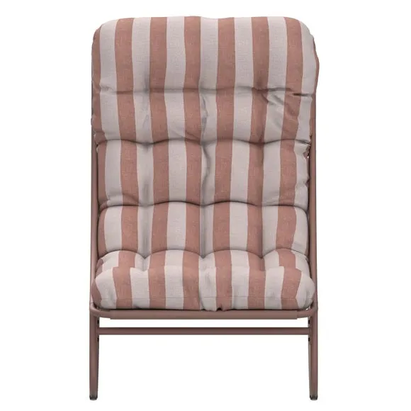 Rocking Chair with Striped Cushion 4