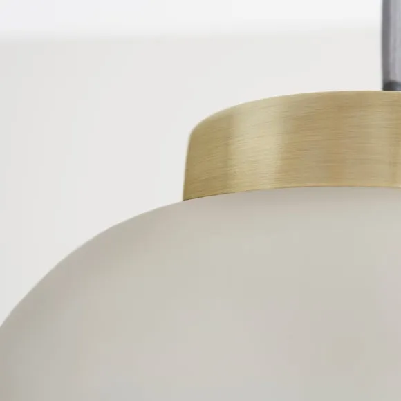 Lixue Recycled Glass Frosted Smoked Pendant Light 4