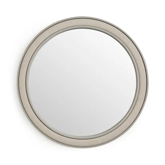 Luna Fabric Round Wall Mirror 3
