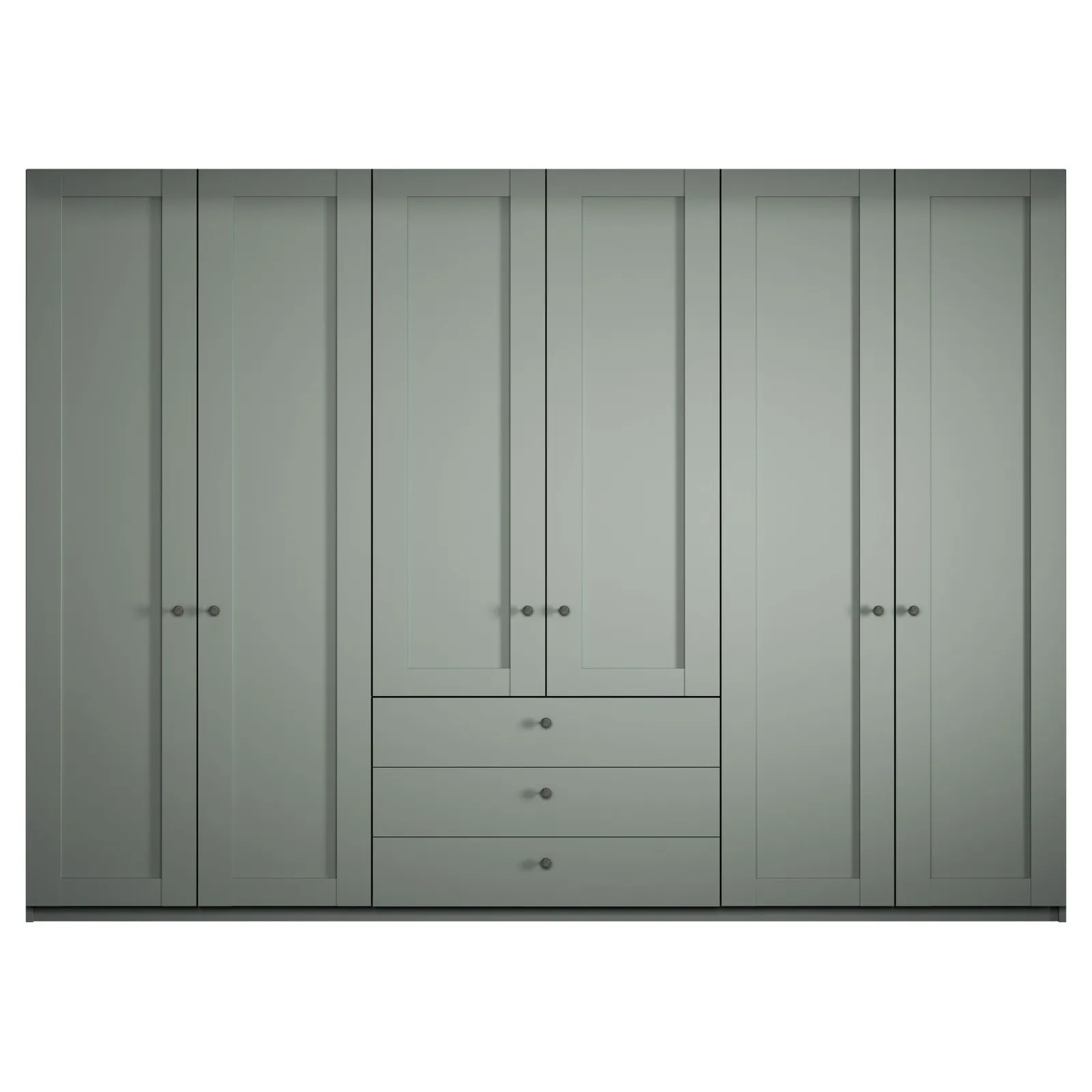 Varese 6 Door 3 Drawer Functional Unit 300Cm, Green | Barker & Stonehouse 3
