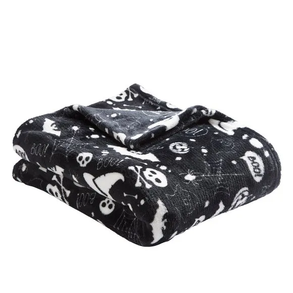 Bedlam Boo Fleece Throw Blanket 120cm x 150cm 3