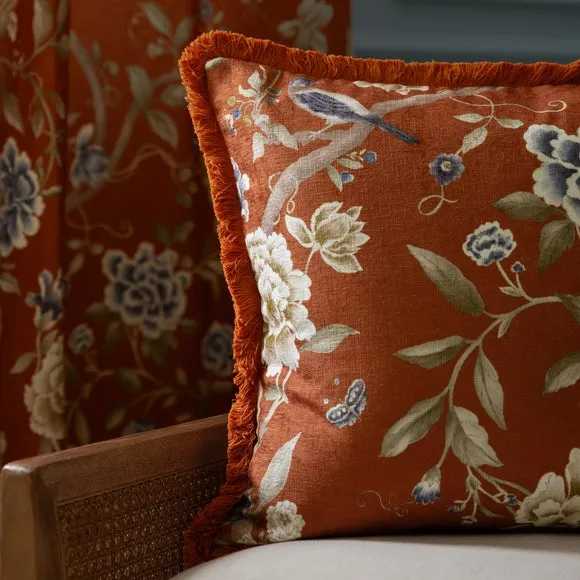 Sanderson Porcelain Garden Square Cushion 5