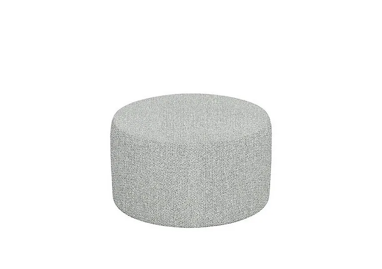 Large Round Fabric Footstool - Swift Cygnet